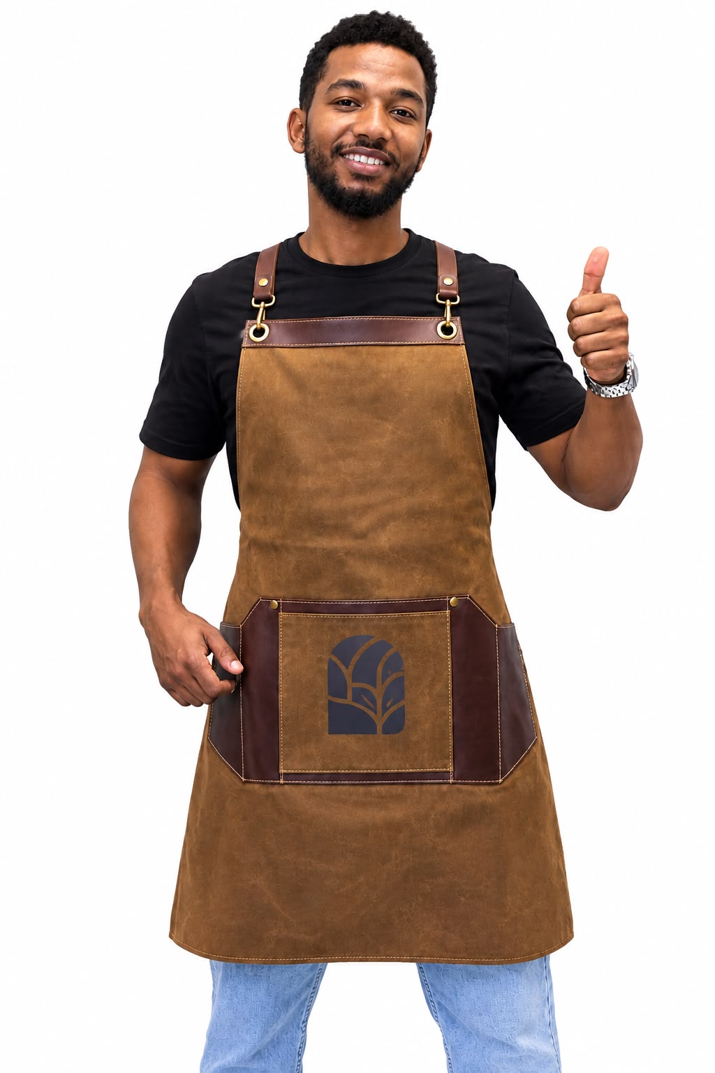 Harenna Canvas & Leather Barista Apron